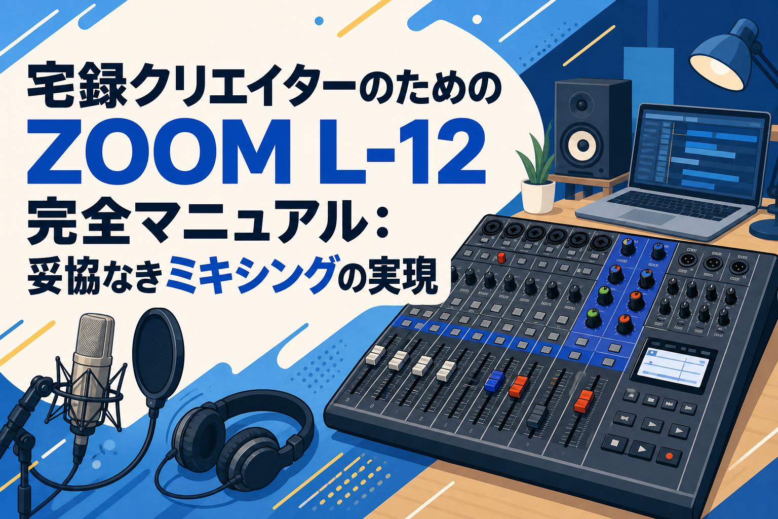 ろみお様⑫ 宅録クリエイターのためのZOOM L-12完全マニュアル：妥協なき