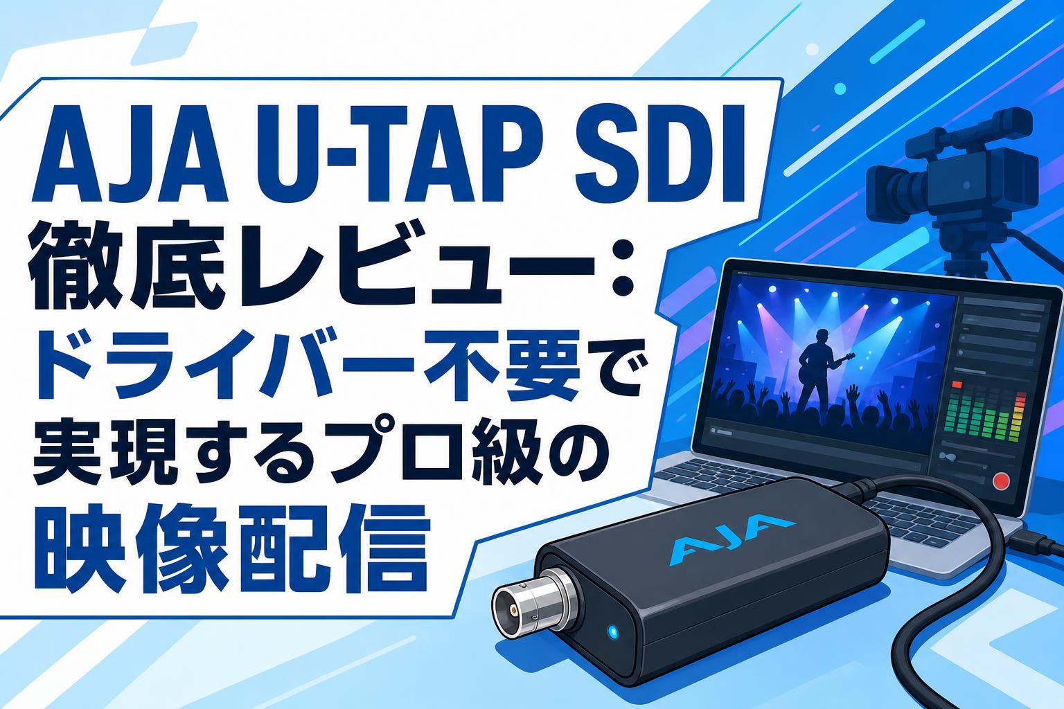 AJA U-TAP SDI徹底レビュー：ドライバー不要で実現するプロ級の映像