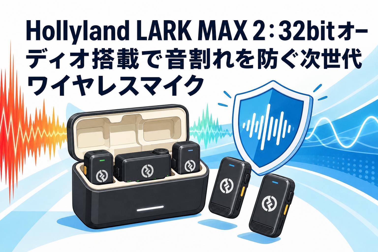 Hollyland LARK MAX 2：32bitオーディオ搭載で音割れを防ぐ次世代