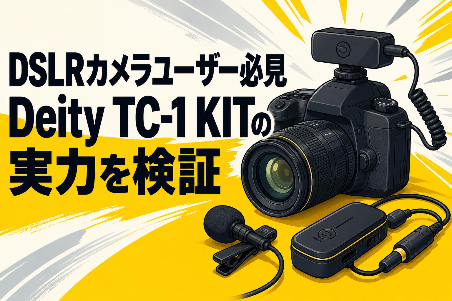 DSLRカメラユーザー必見Deity TC-1 KITの実力を検証 | PANDA TIMES