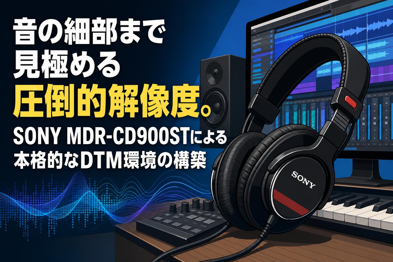 SONY MDR-CD900ST 動作◯ 音の細部まで見極める圧倒的解像度。SONY MDR-CD900STによる本格的な