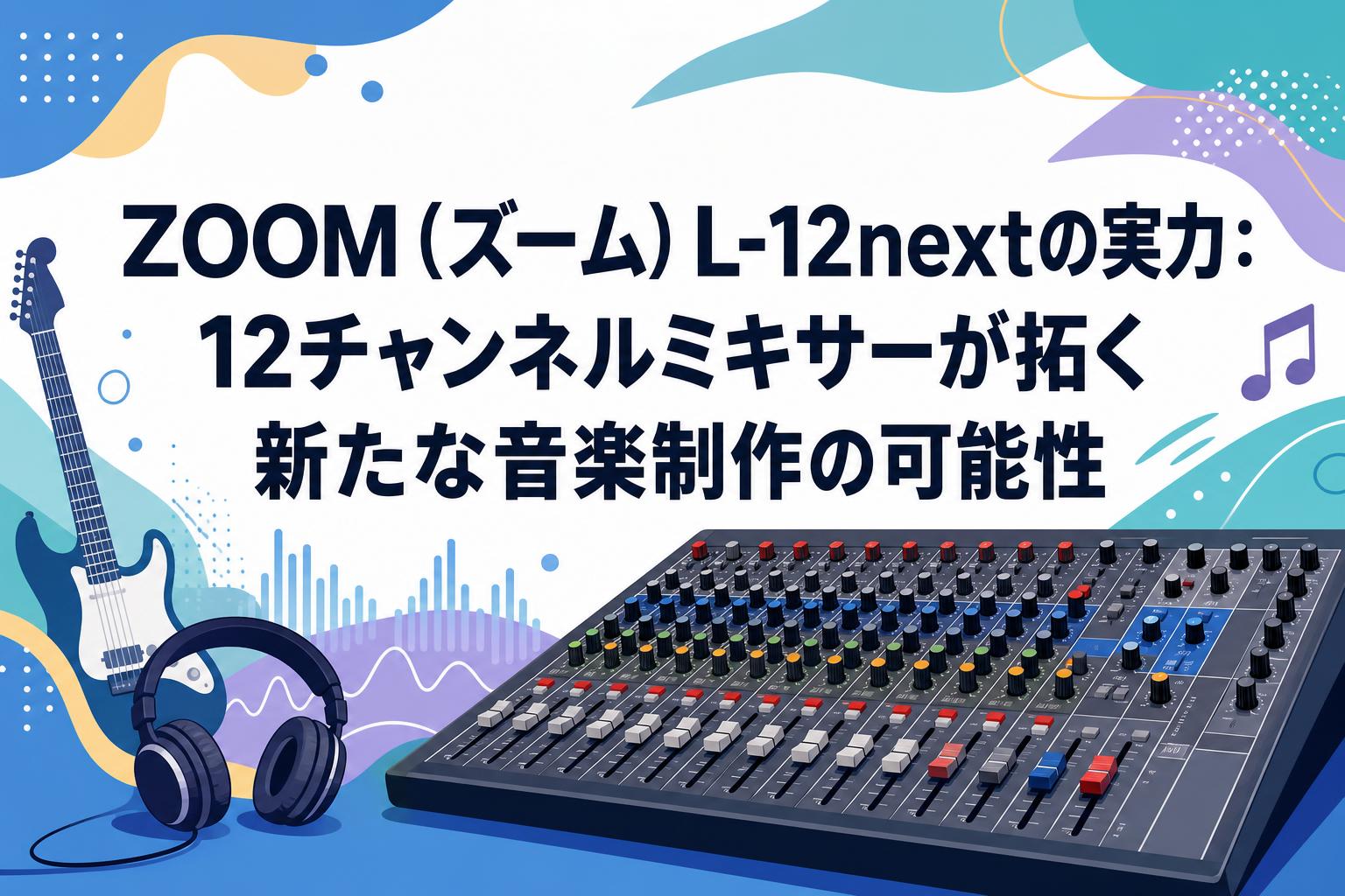 ZOOM（ズーム）L-12nextの実力：12チャンネルミキサーが拓く新たな音楽