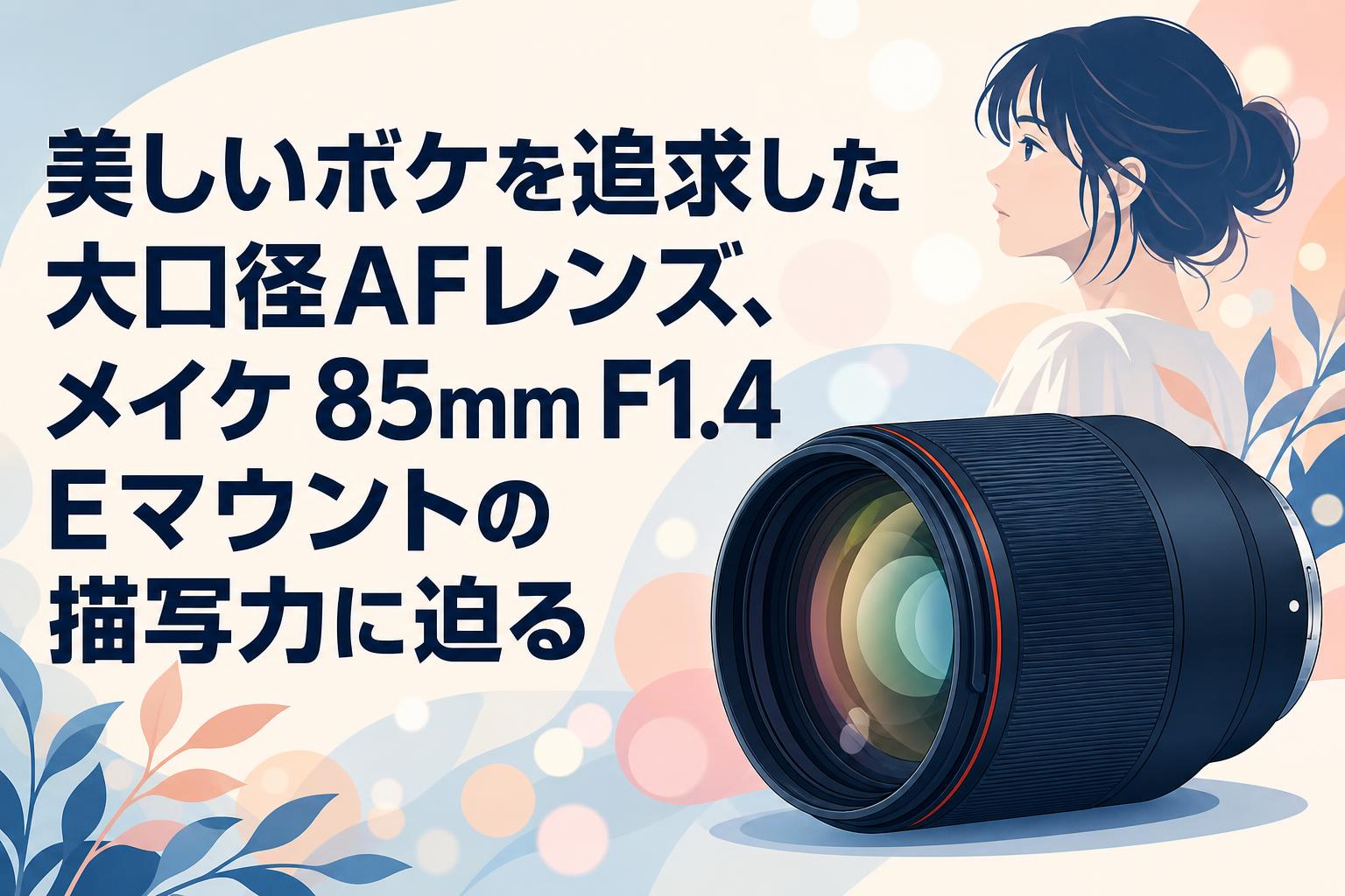 美しいボケを追求した大口径AFレンズ、メイケ 85mm F1.4 Eマウントの