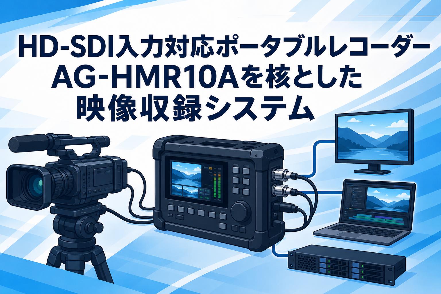HD-SDI入力対応ポータブルレコーダーAG-HMR10Aを核とした映像収録