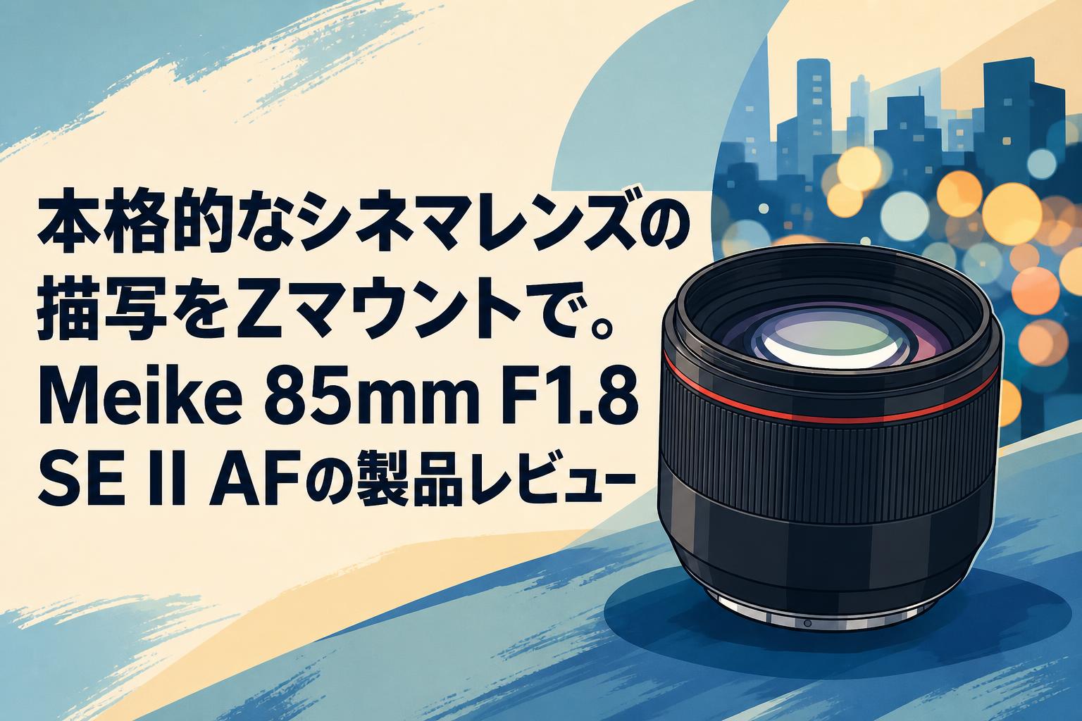 本格的なシネマレンズの描写をZマウントで。Meike 85mm F1.8 SE II AF