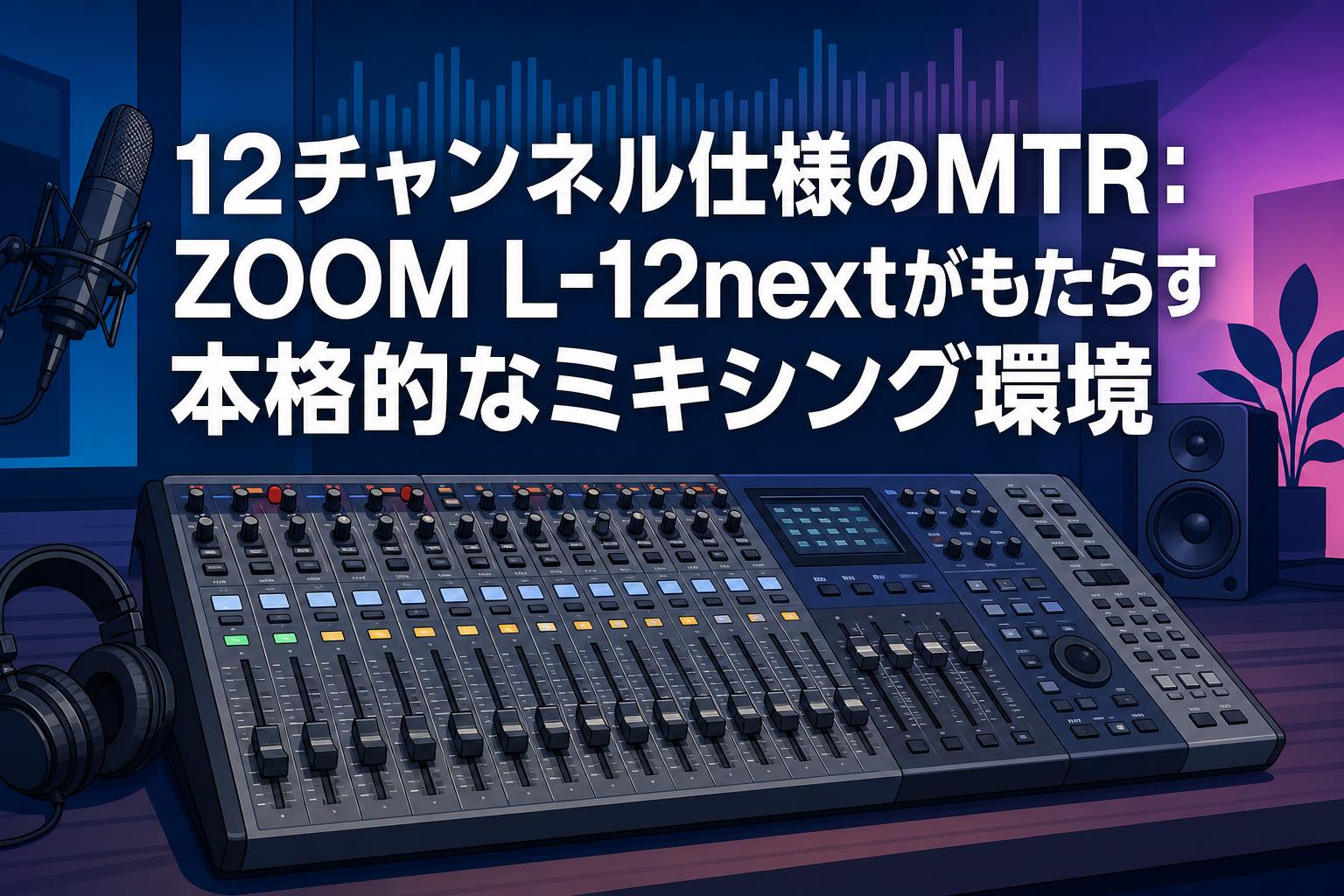12チャンネル仕様のMTR：ZOOM L-12nextがもたらす本格的なミキシング