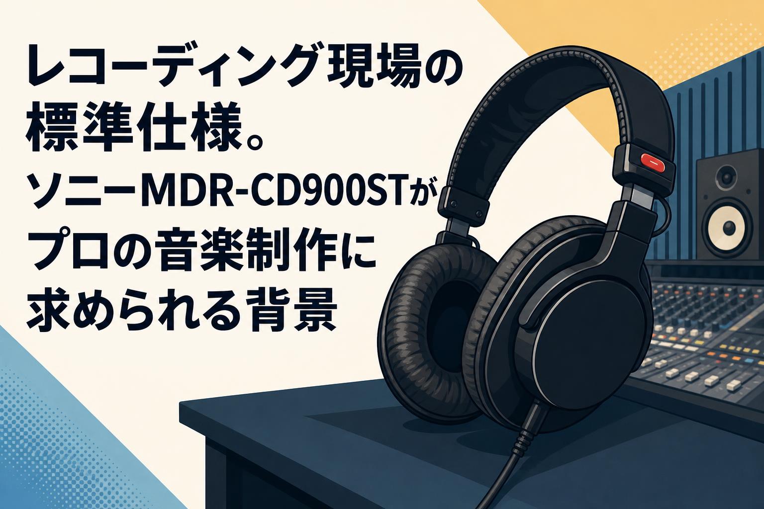 レコーディング現場の標準仕様。ソニーMDR-CD900STがプロの音楽制作に