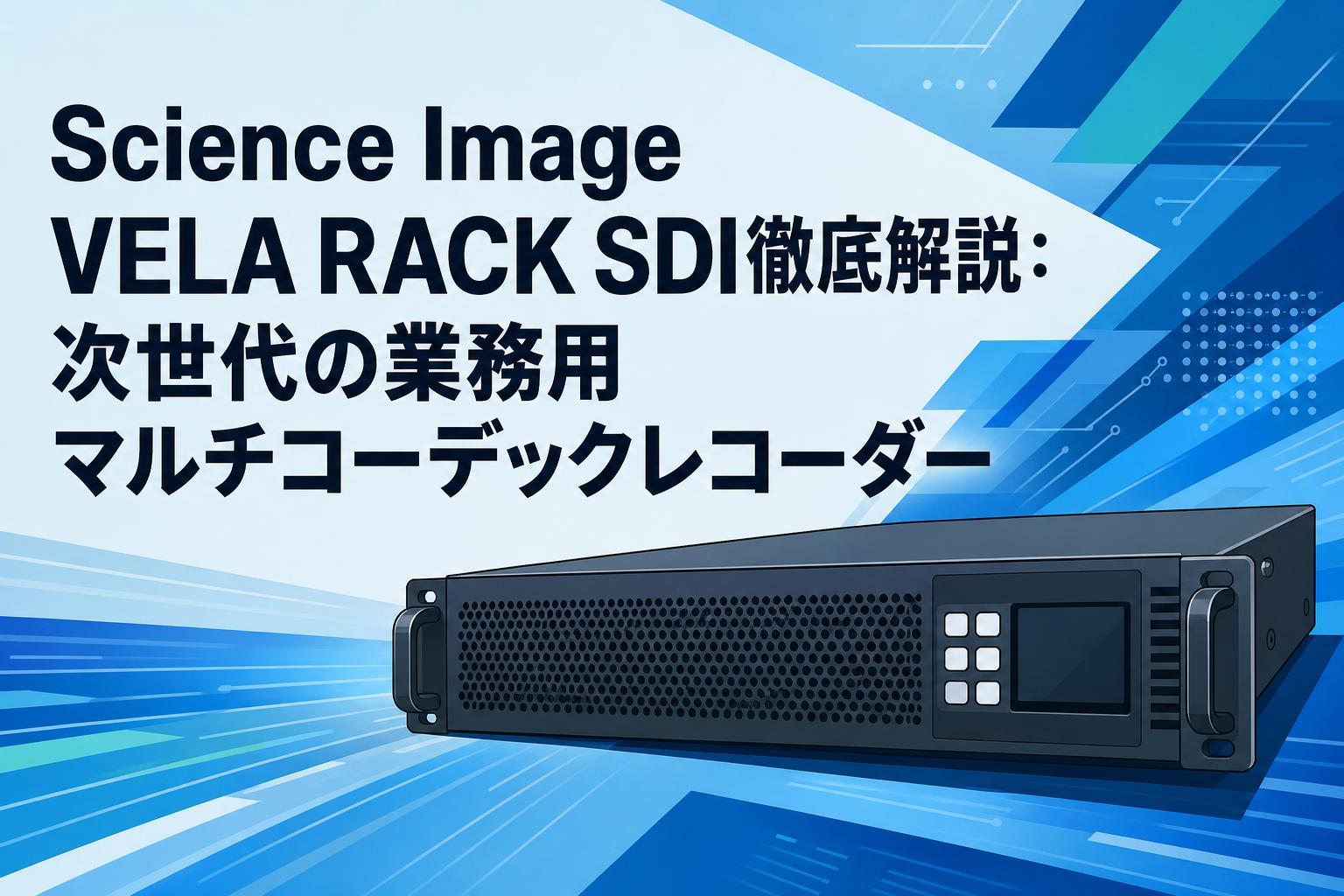Science Image VELA RACK SDI徹底解説：次世代の業務用マルチコーデックレコーダー | PANDA TIMES（パンダタイムス）