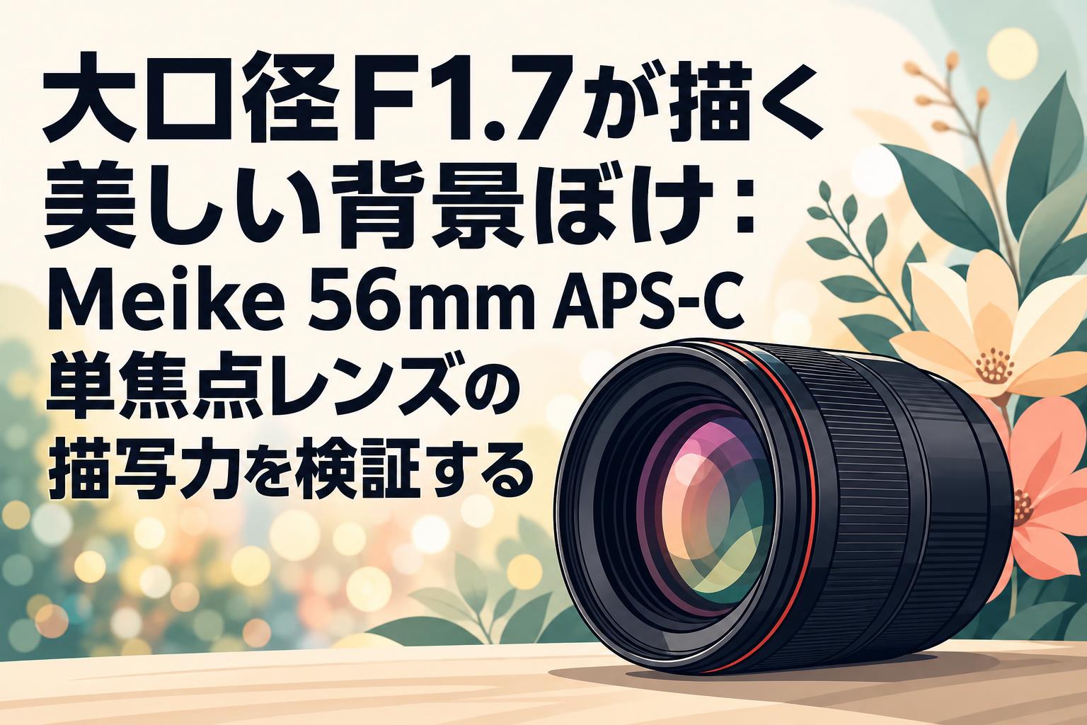 大口径F1.7が描く美しい背景ぼけ：Meike 56mm APS-C単焦点レンズの描写