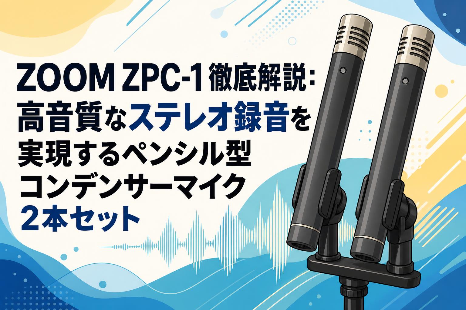 ZOOM ZPC-1徹底解説：高音質なステレオ録音を実現するペンシル型