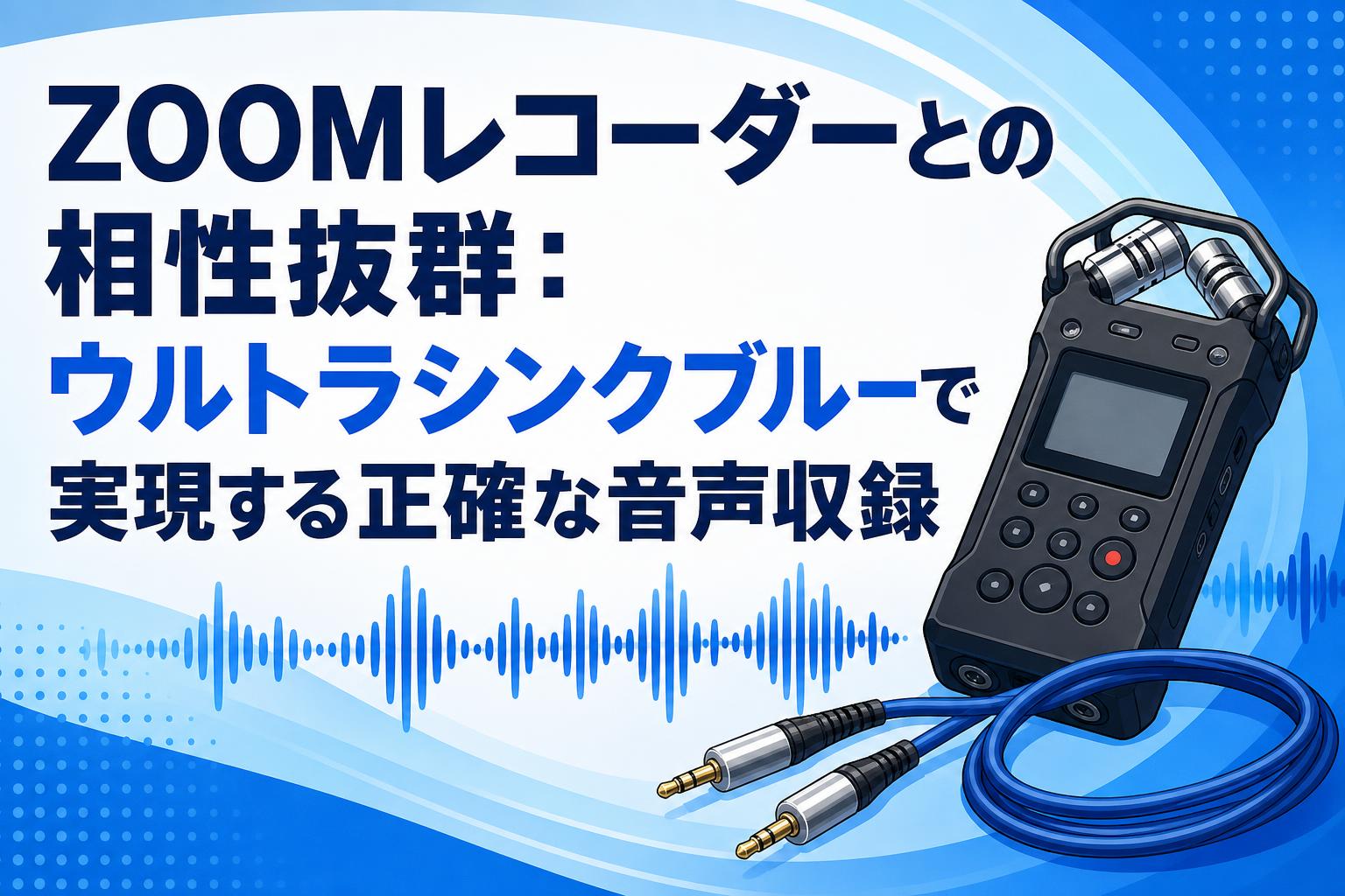 ZOOMレコーダーとの相性抜群：ウルトラシンクブルーで実現する正確な