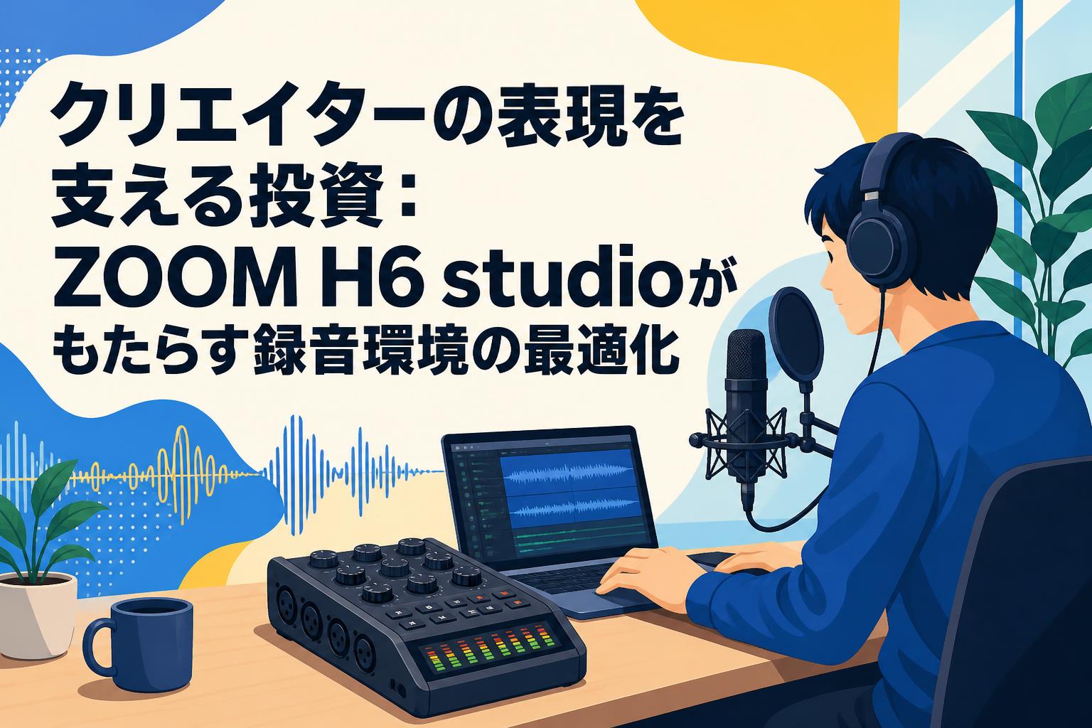 たーーぼーー大容量256GB/オフィス/動画編集/ZOOM/ソフト多数 クリエイターの表現を支える投資：ZOOM H6 studioがもたらす録音環境の
