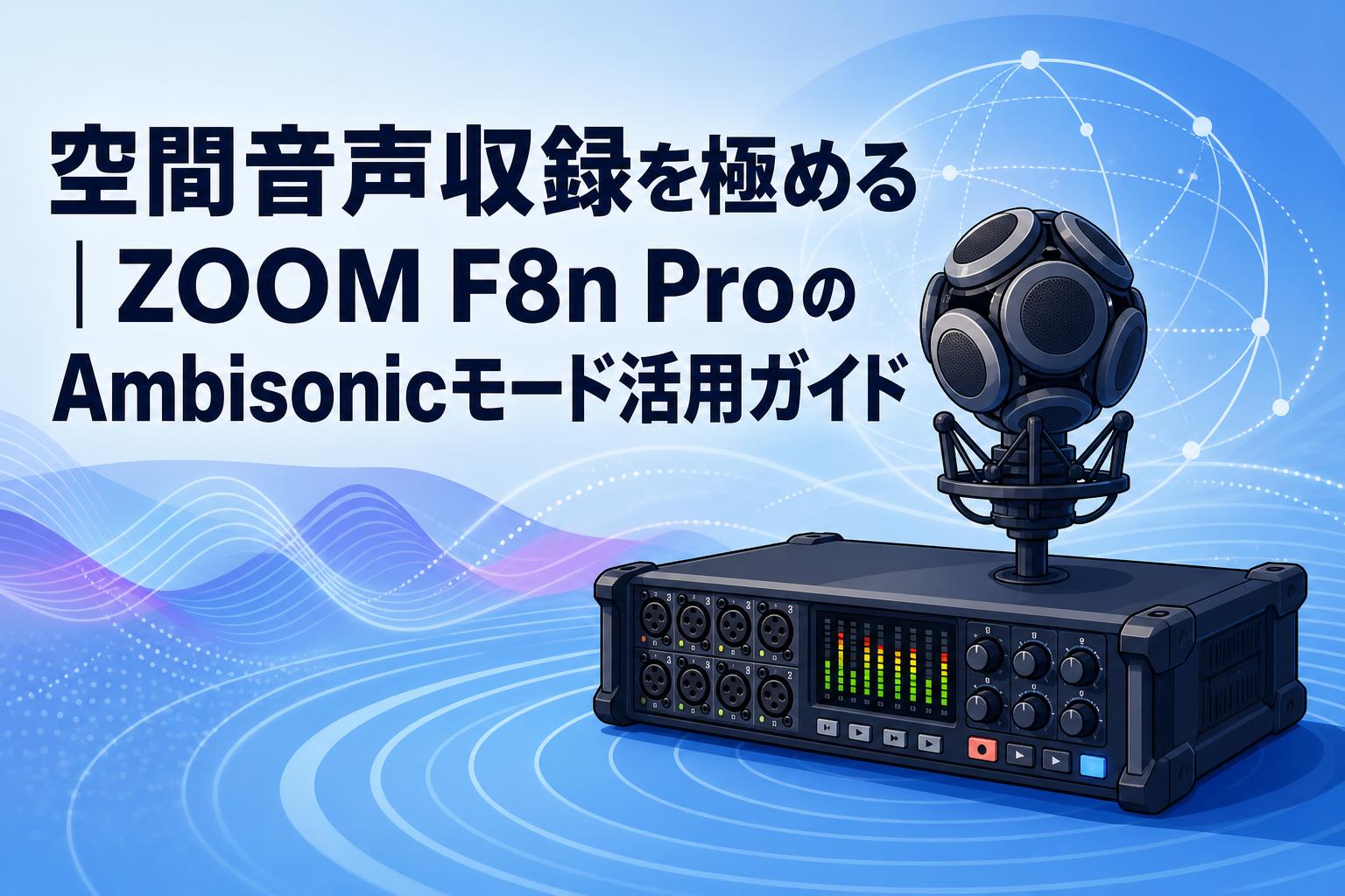空間音声収録を極める｜ZOOM F8n ProのAmbisonicモード活用ガイド