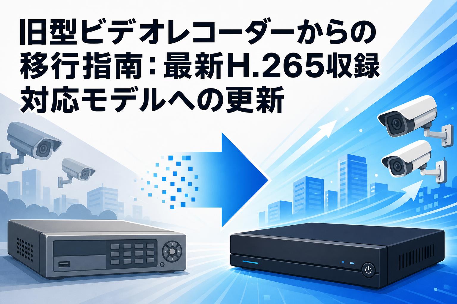 旧型ビデオレコーダーからの移行指南：最新H.265収録対応モデルへの