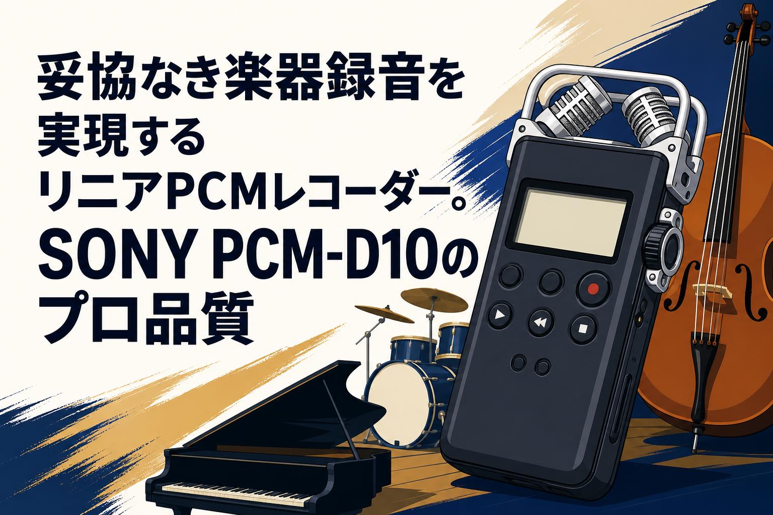 妥協なき楽器録音を実現するリニアPCMレコーダー。SONY PCM-D10のプロ