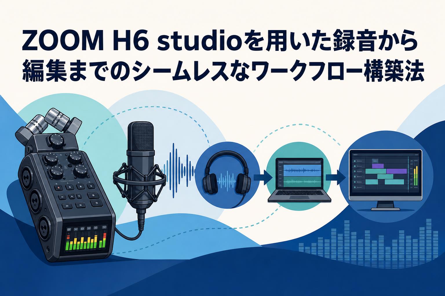 ZOOM H6 studioを用いた録音から編集までのシームレスなワークフロー 