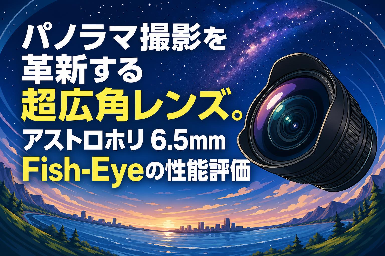 パノラマ撮影を革新する超広角レンズ。アストロホリ 6.5mm Fish-Eyeの