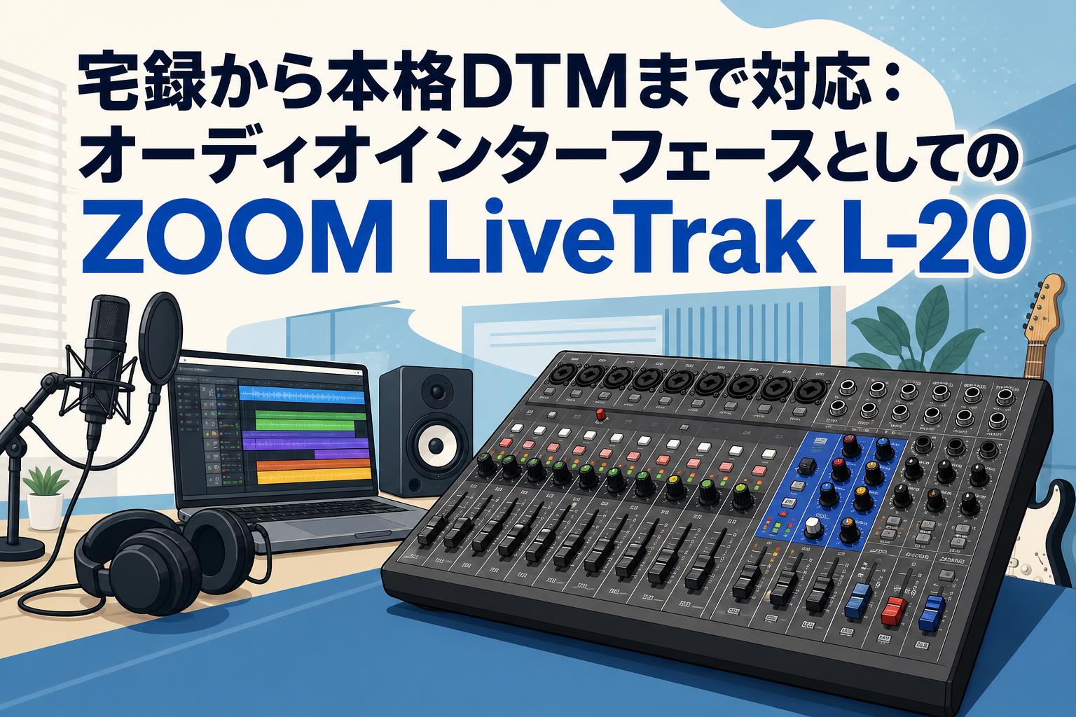 国産ライティングディスク 宅録から本格DTMまで対応：オーディオインターフェースとしてのZOOM
