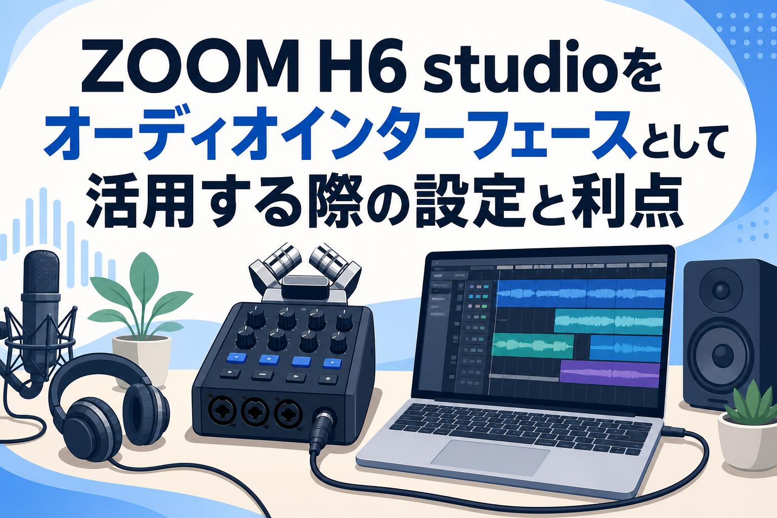 その他 FEED ZOOM H6 studioをオーディオインターフェースとして活用する際の設定と