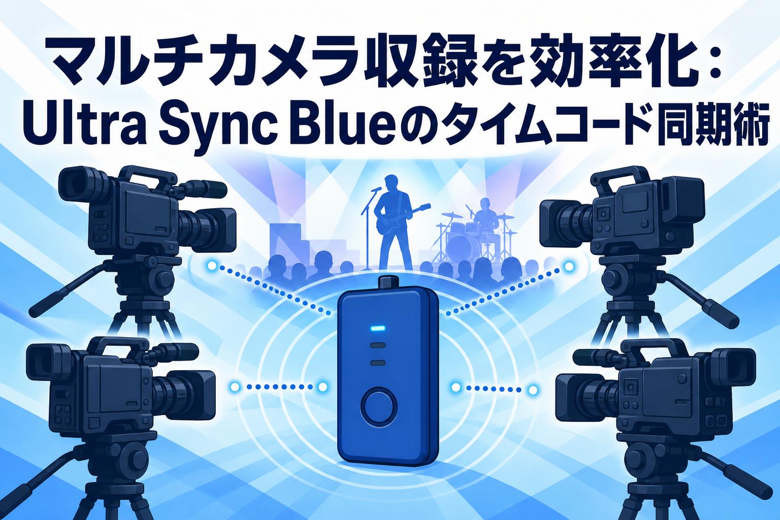 マルチカメラ収録を効率化：Ultra Sync Blueのタイムコード同期術