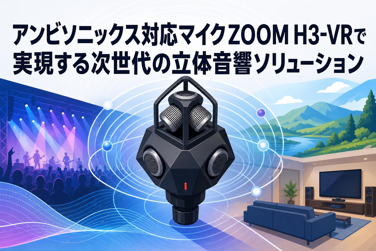 アンビソニックス対応マイクZOOM H3-VRで実現する次世代の立体音響