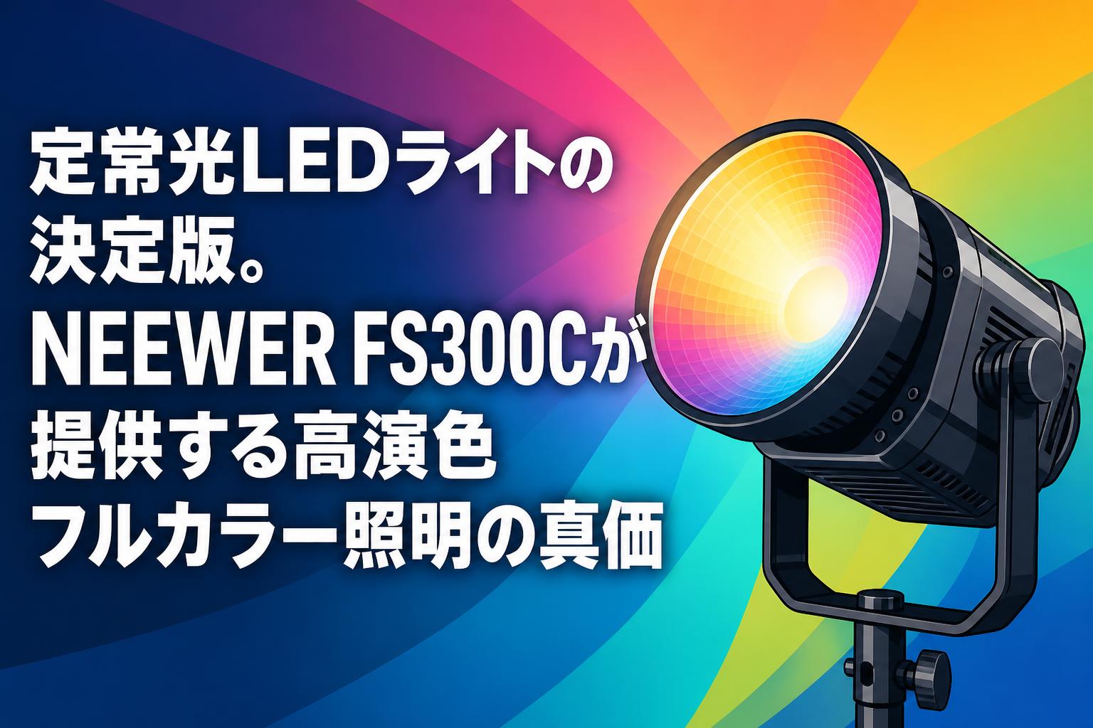 サーフエイスコイト100V 昼光色　50W LED60本セット　東京池袋　照明 定常光LEDライトの決定版。NEEWER FS300Cが提供する高演色フルカラー