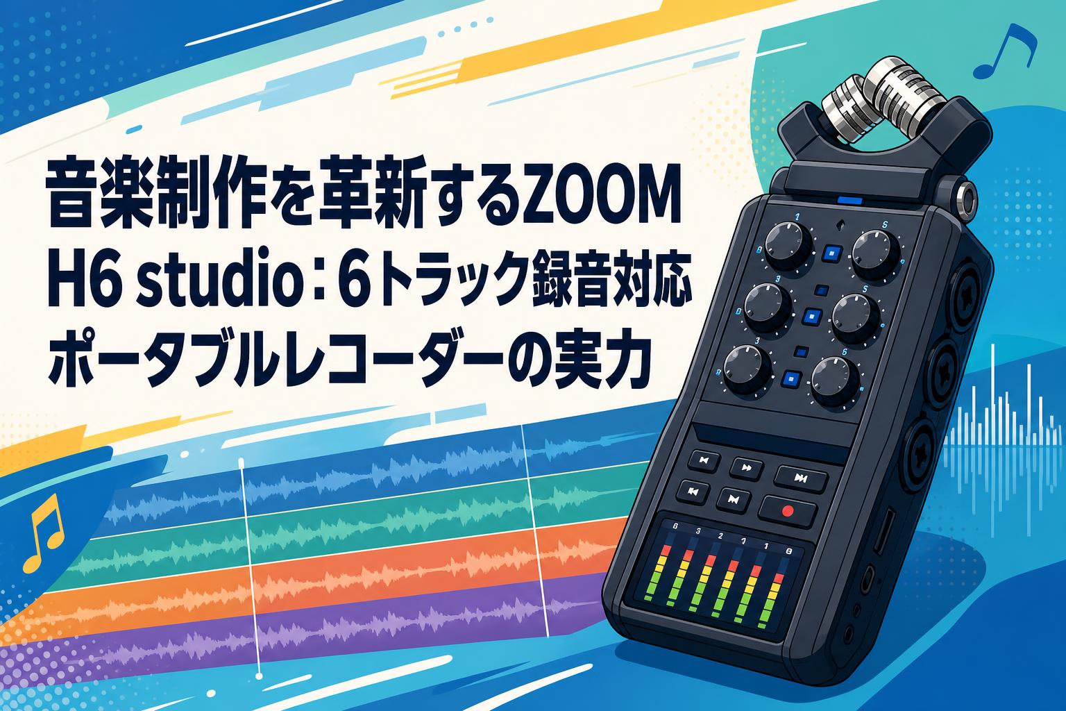 音楽制作を革新するZOOM H6 studio：6トラック録音対応ポータブル