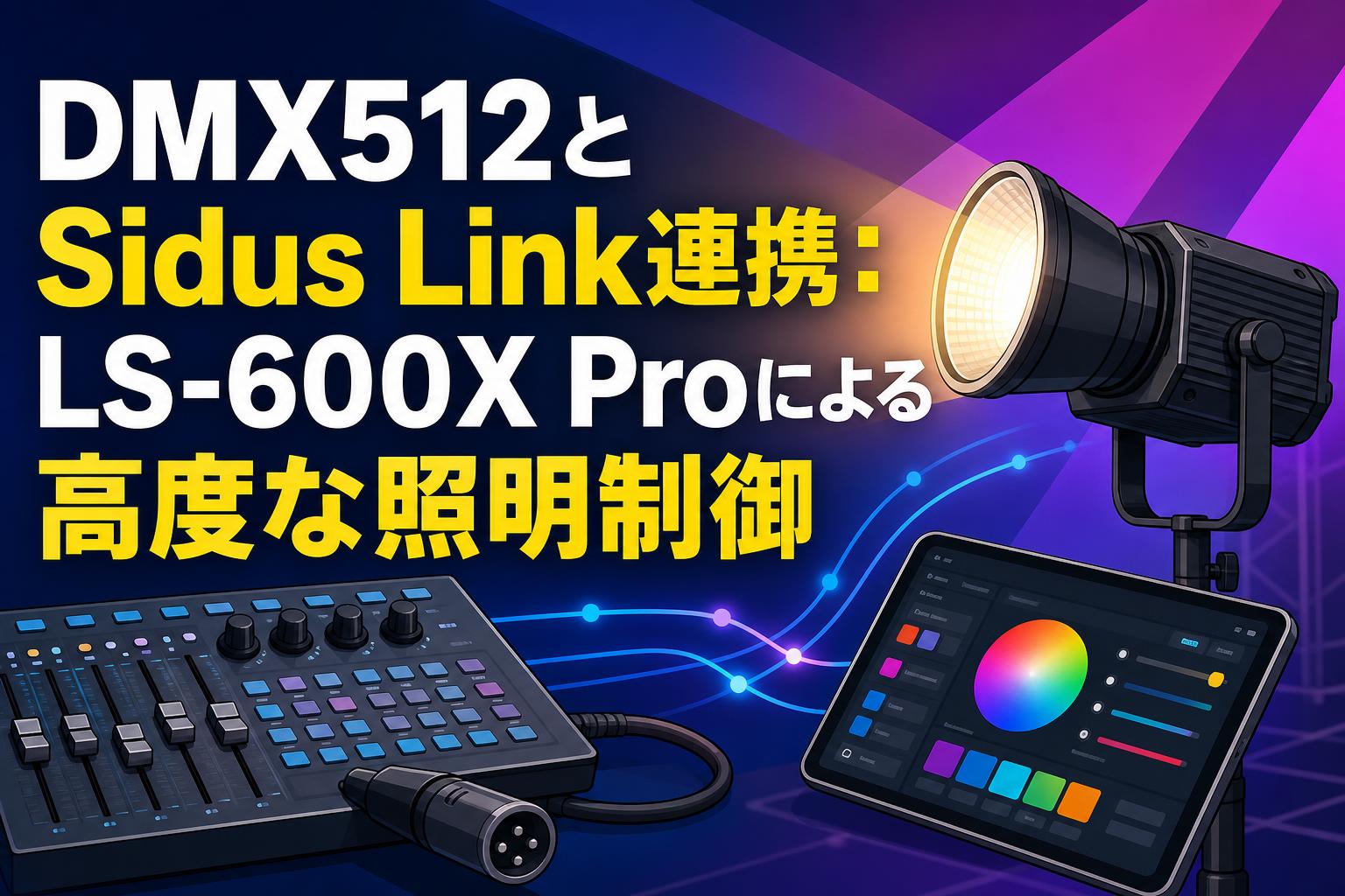 DMX512とSidus Link連携：LS-600X Proによる高度な照明制御 | PANDA