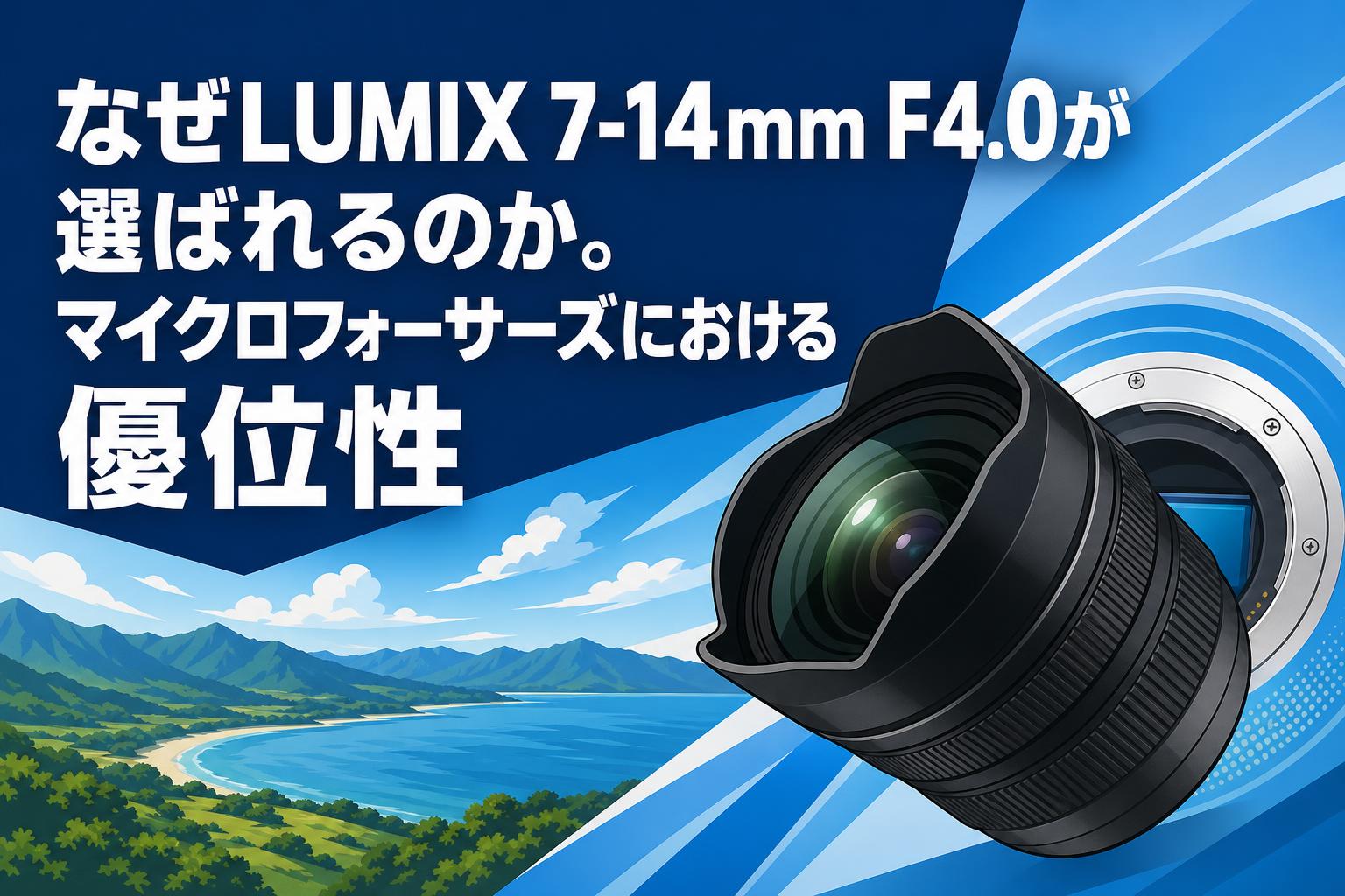 なぜLUMIX 7-14mm F4.0が選ばれるのか。マイクロフォーサーズにおける