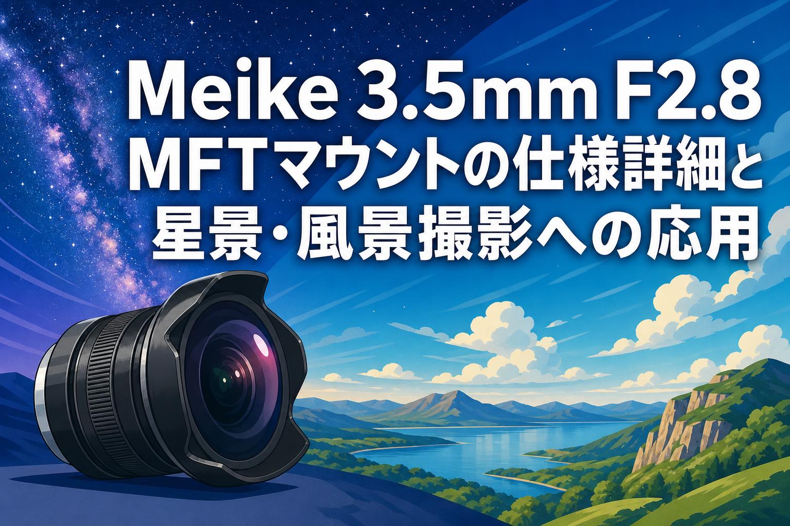 meiさん確認用 Meike 3.5mm F2.8 MFTマウントの仕様詳細と星景・風景撮影への応用