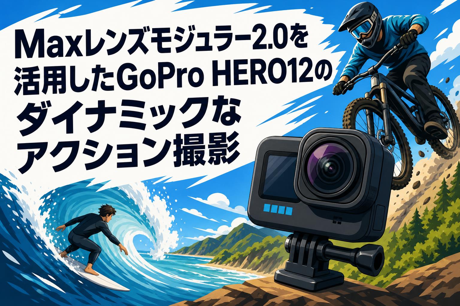 Maxレンズモジュラー2.0を活用したGoPro HERO12のダイナミックな 