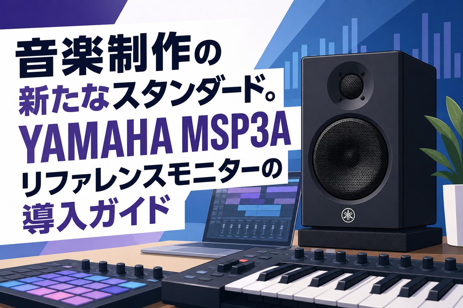 音楽制作の新たなスタンダード。YAMAHA MSP3Aリファレンスモニターの