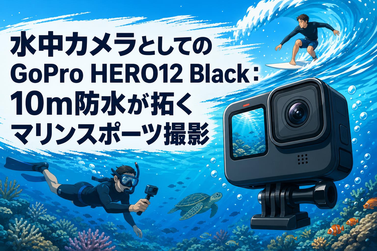 水中カメラとしてのGoPro HERO12 Black：10m防水が拓くマリンスポーツ