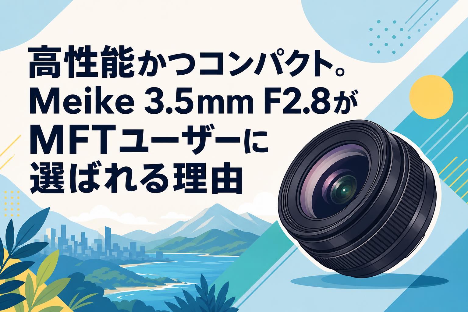 高性能かつコンパクト。Meike 3.5mm F2.8がMFTユーザーに選ばれる理由