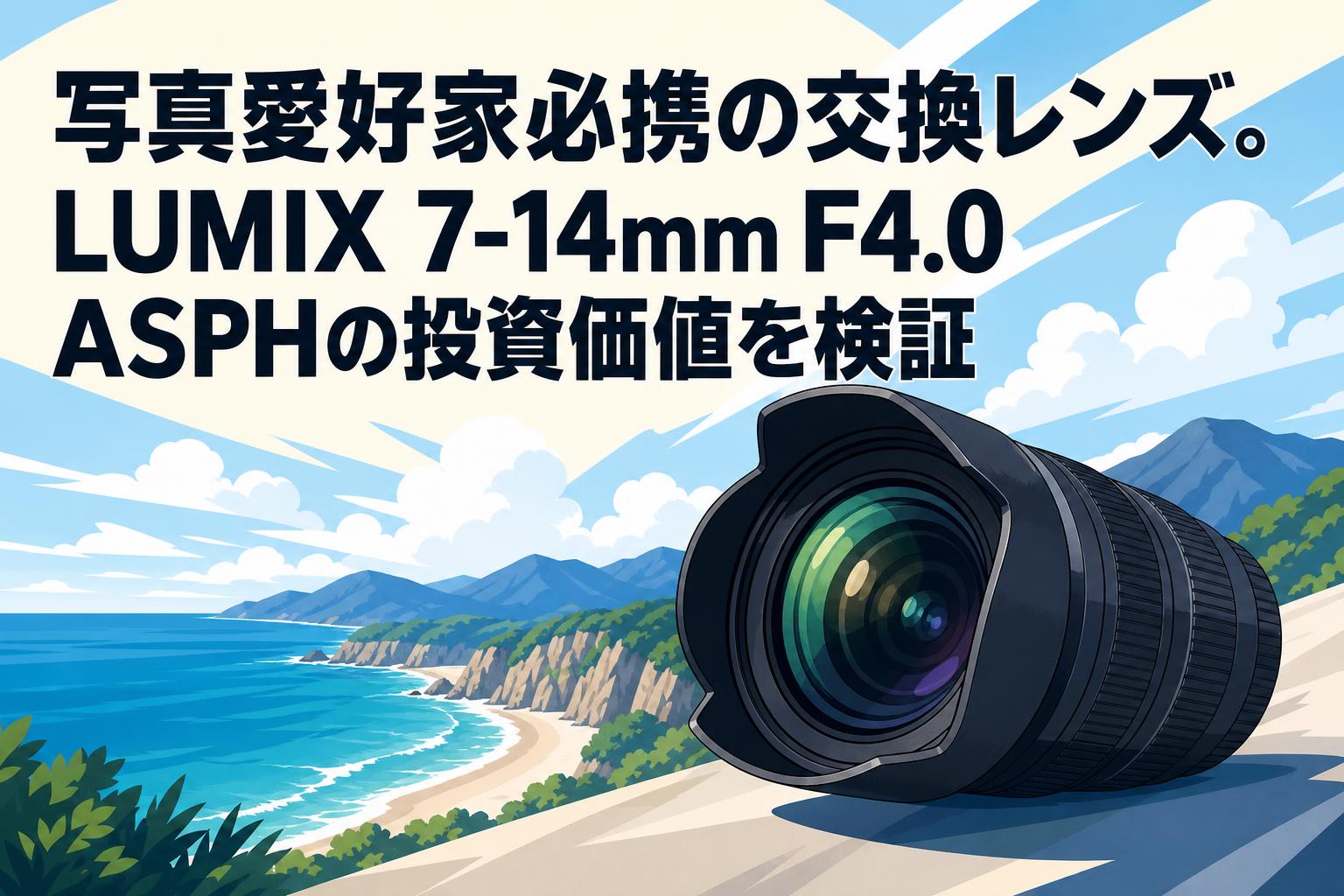 写真愛好家必携の交換レンズ。LUMIX 7-14mm F4.0 ASPHの投資価値を検証