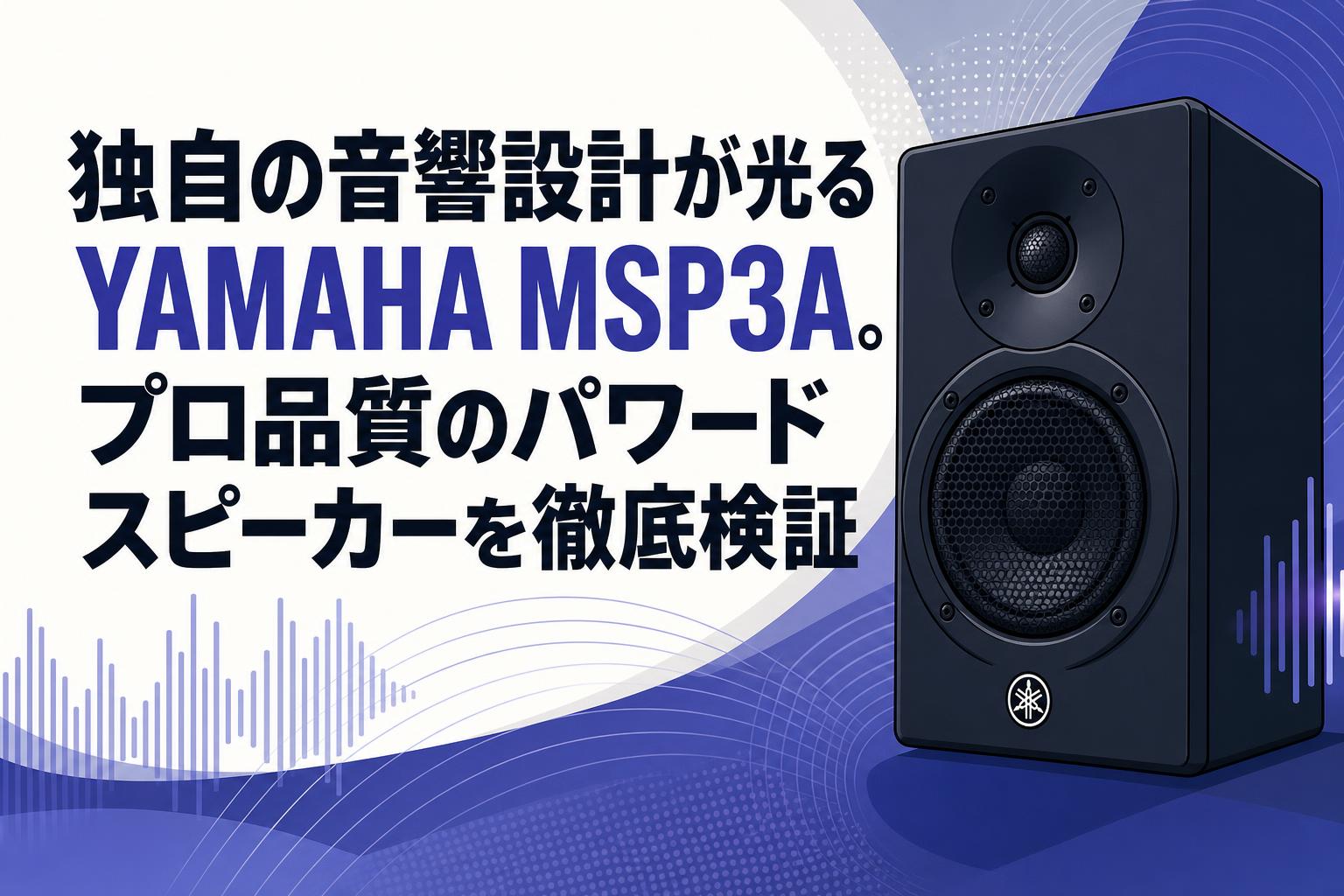独自の音響設計が光るYAMAHA MSP3A。プロ品質のパワードスピーカーを