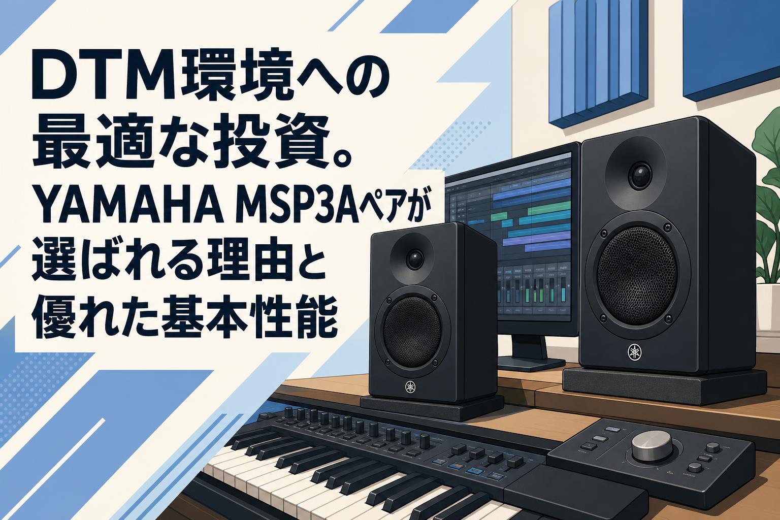 Yamaha MSP3A パワードスピーカーシステム　ペア 美品 DTM環境への最適な投資。YAMAHA MSP3Aペアが選ばれる理由と優れた基本