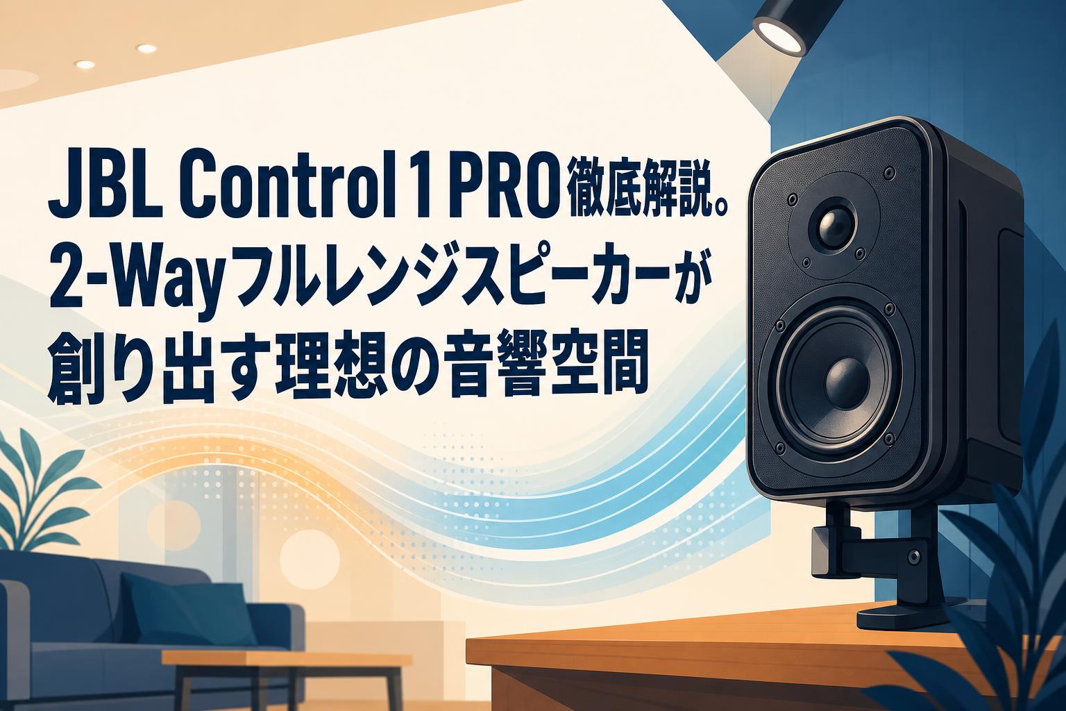 JBL Control 1 PRO徹底解説。2-Wayフルレンジスピーカーが創り出す理想