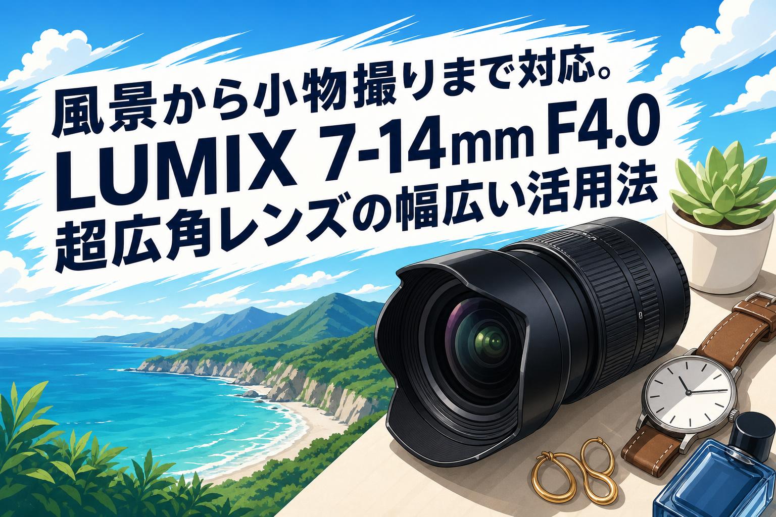 風景から小物撮りまで対応。LUMIX 7-14mm F4.0超広角レンズの幅広い 