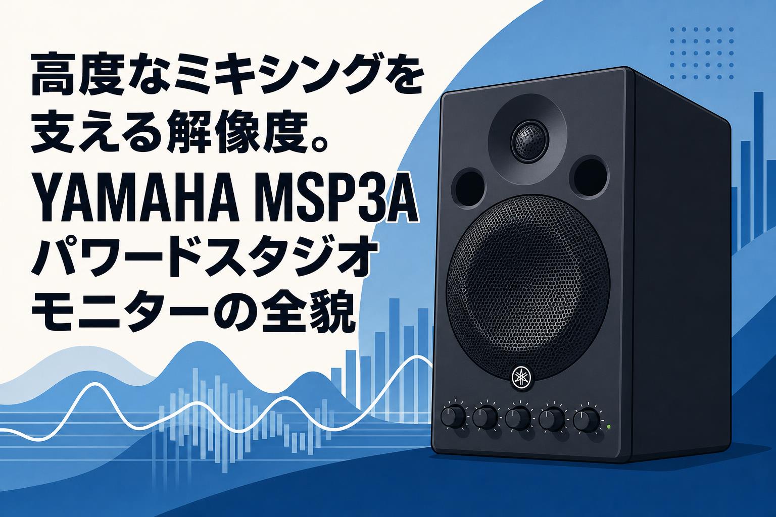 YAMAHA MSP3A スタジオモニタースピーカーセット 高度なミキシングを支える解像度。YAMAHA MSP3Aパワードスタジオ
