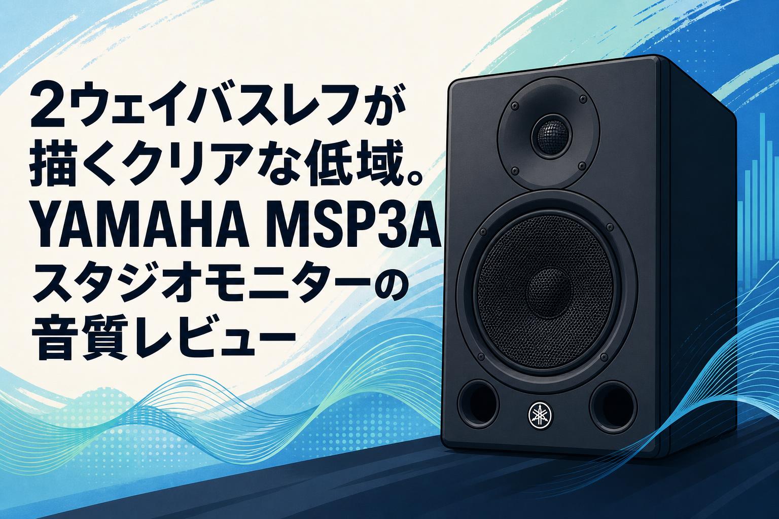 2ウェイバスレフが描くクリアな低域。YAMAHA MSP3Aスタジオモニターの