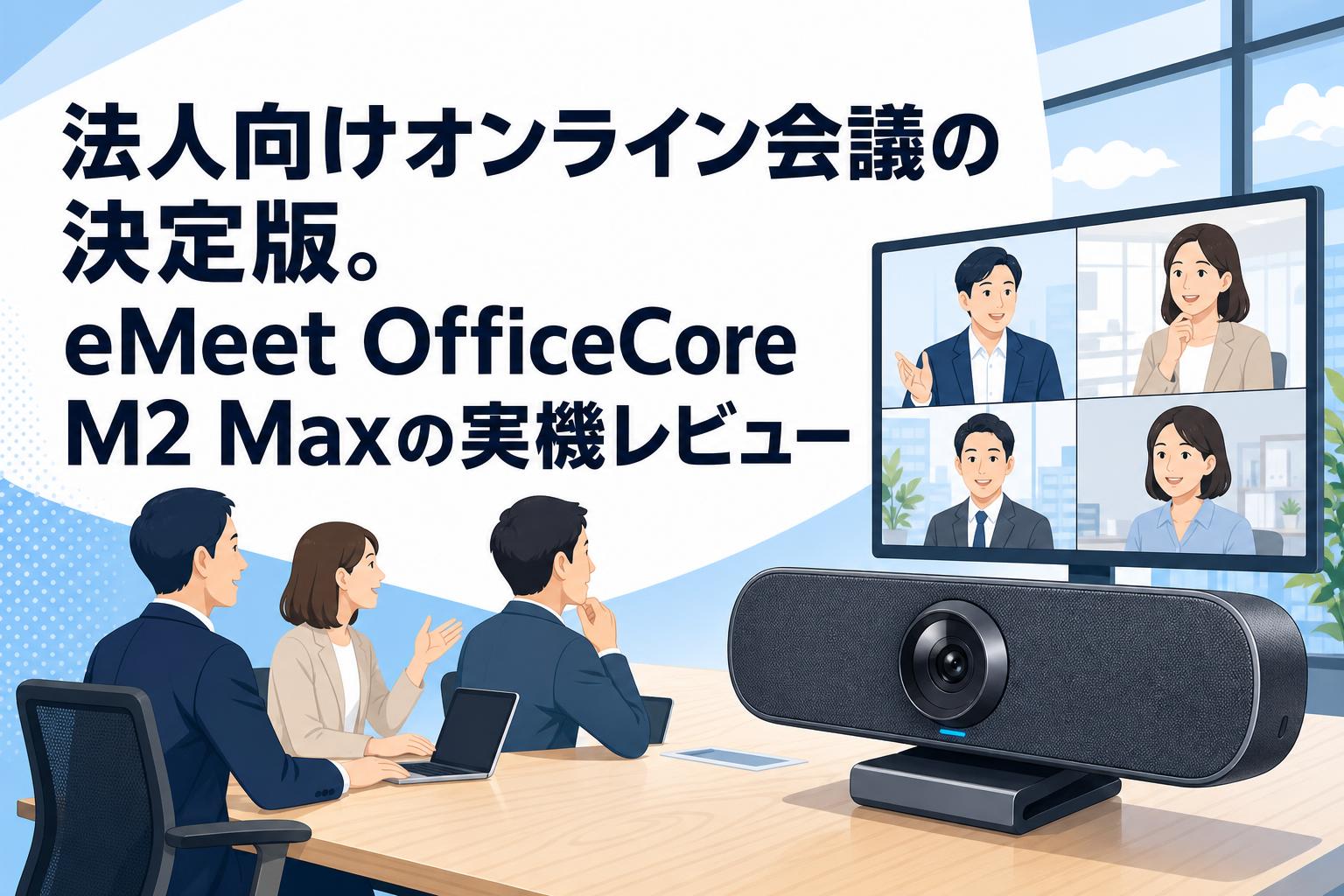 法人向けオンライン会議の決定版。eMeet OfficeCore M2 Maxの実機