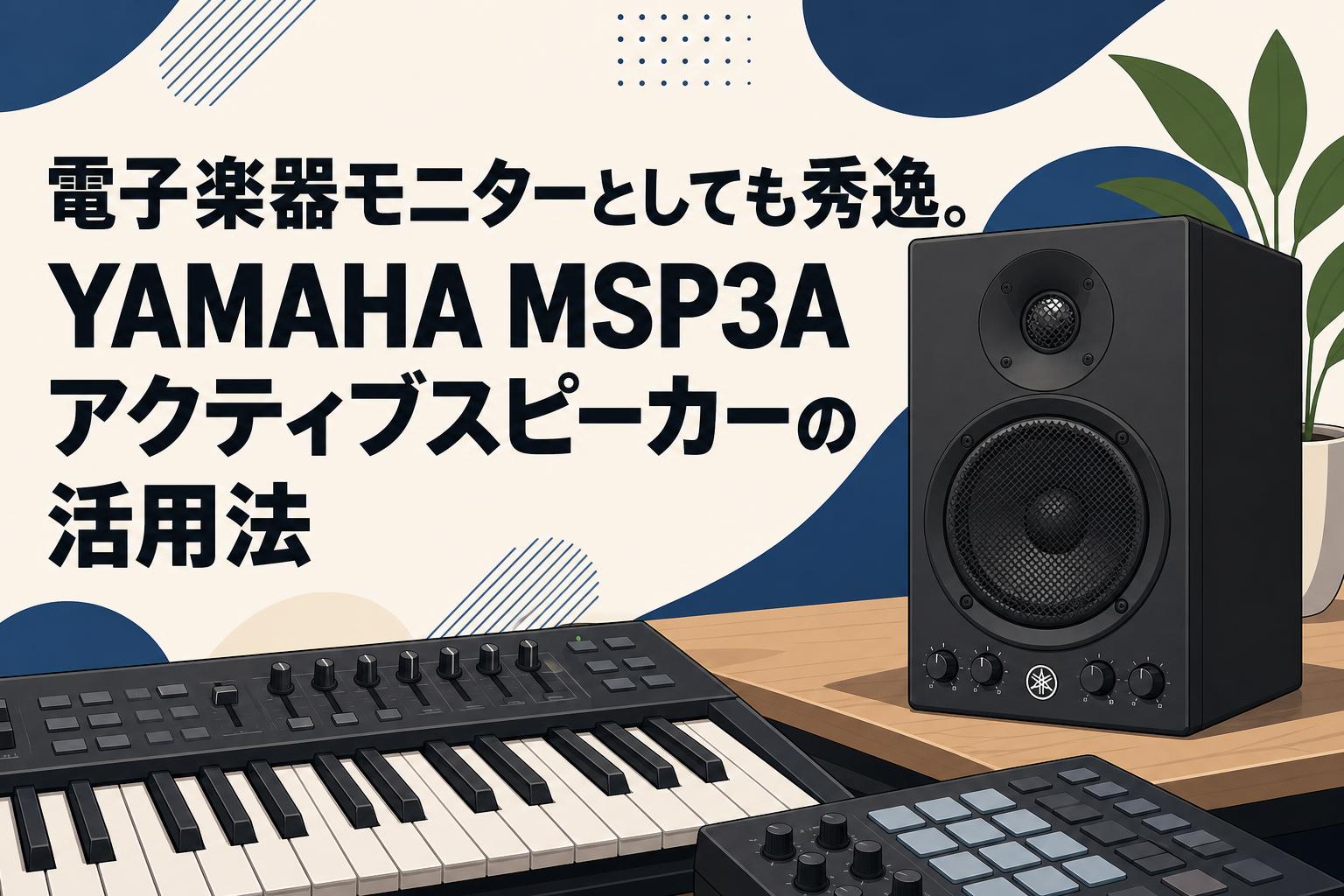 YAMAHA MSP3 アクティブスピーカー 電子楽器モニターとしても秀逸。YAMAHA MSP3Aアクティブスピーカーの