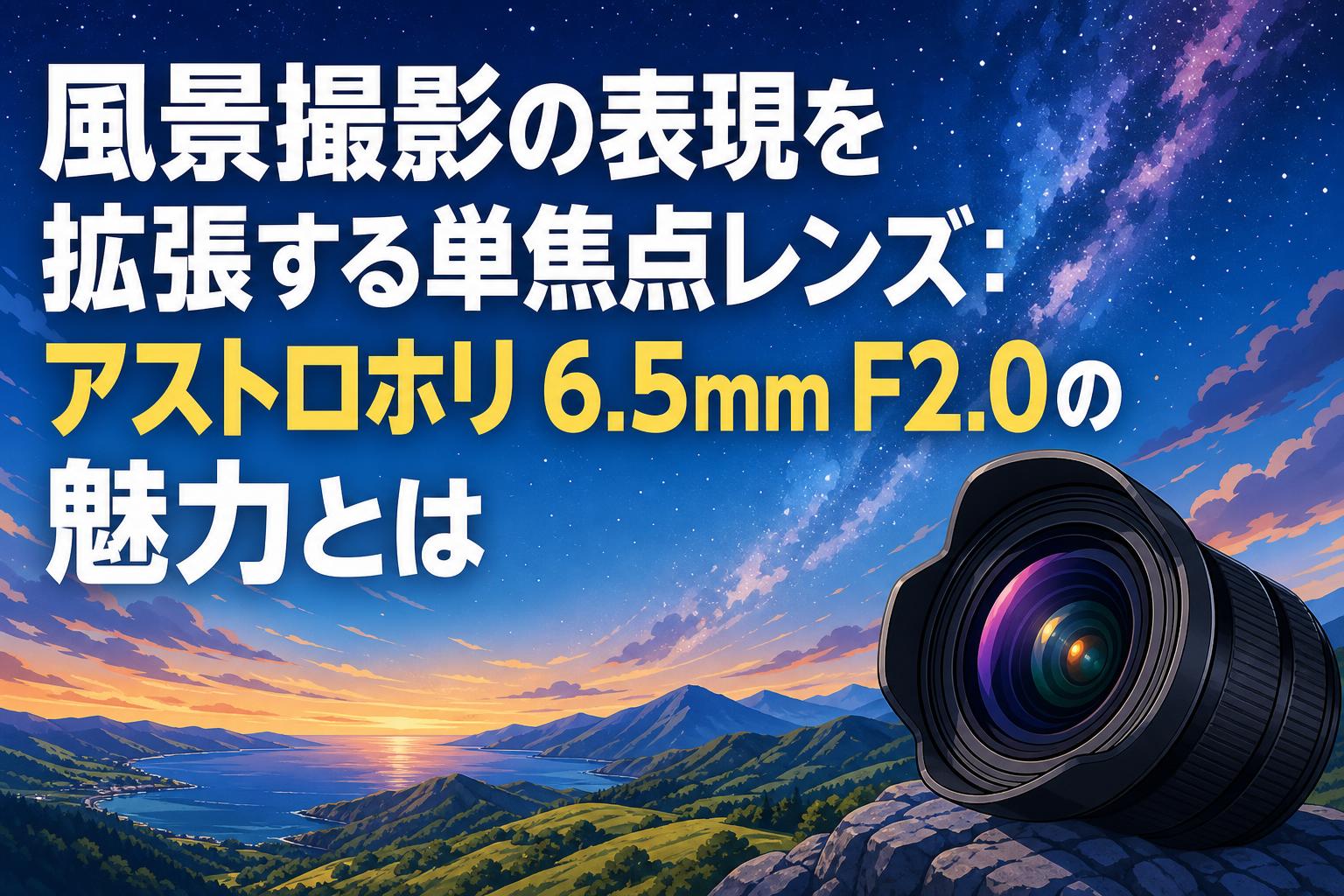 風景撮影の表現を拡張する単焦点レンズ：アストロホリ 6.5mm F2.0の