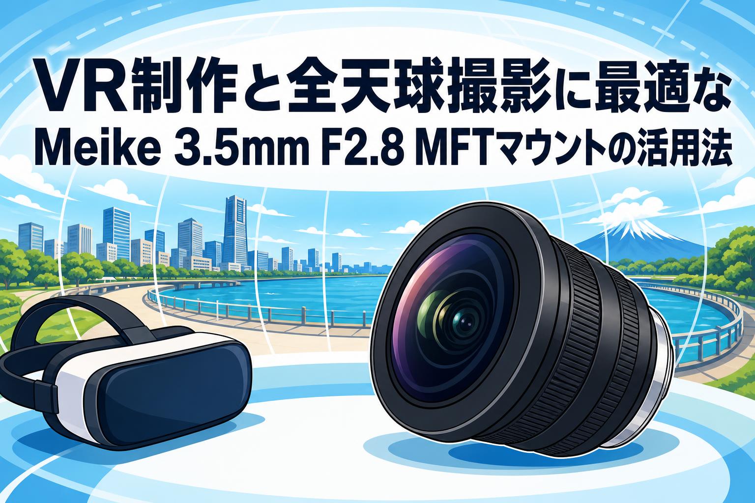 VR制作と全天球撮影に最適なMeike 3.5mm F2.8 MFTマウントの活用法