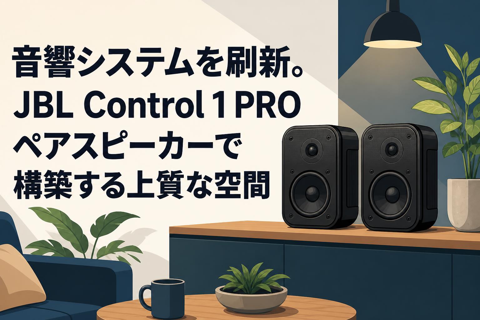 音響システムを刷新。JBL Control 1 PROペアスピーカーで構築する上質