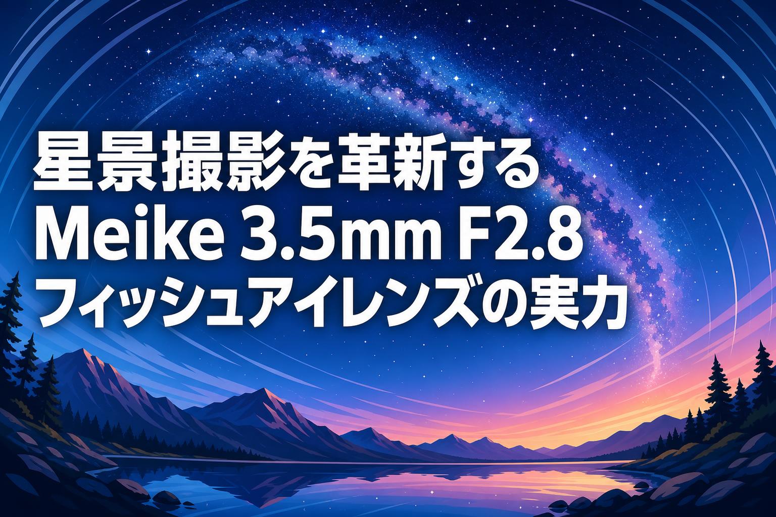 星景撮影を革新するMeike 3.5mm F2.8フィッシュアイレンズの実力