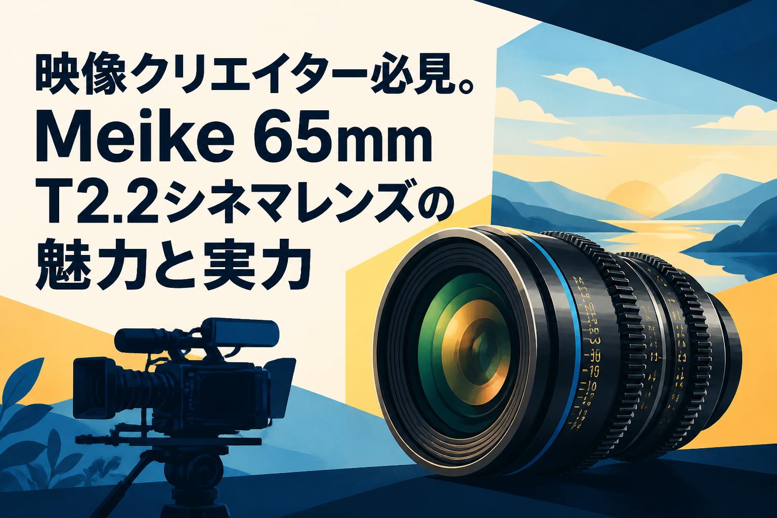 映像クリエイター必見。Meike 65mm T2.2シネマレンズの魅力と実力