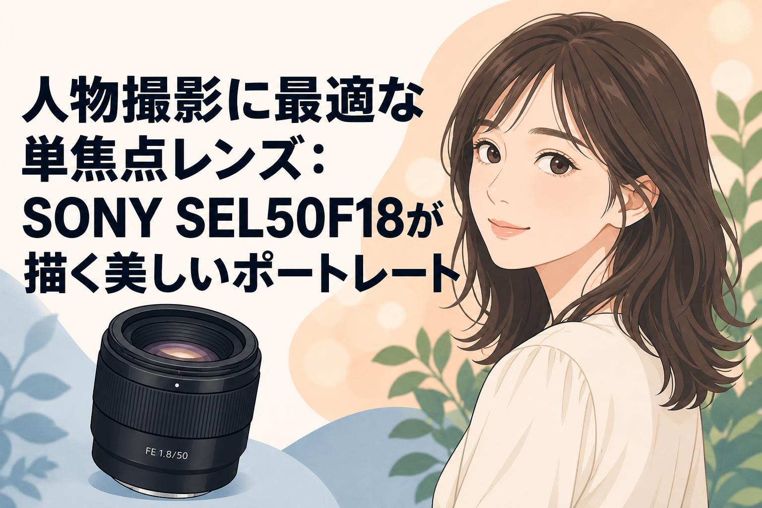 SONY SEL50F18 黒 動作確認済 人物撮影に最適な単焦点レンズ：SONY SEL50F18が描く美しいポート