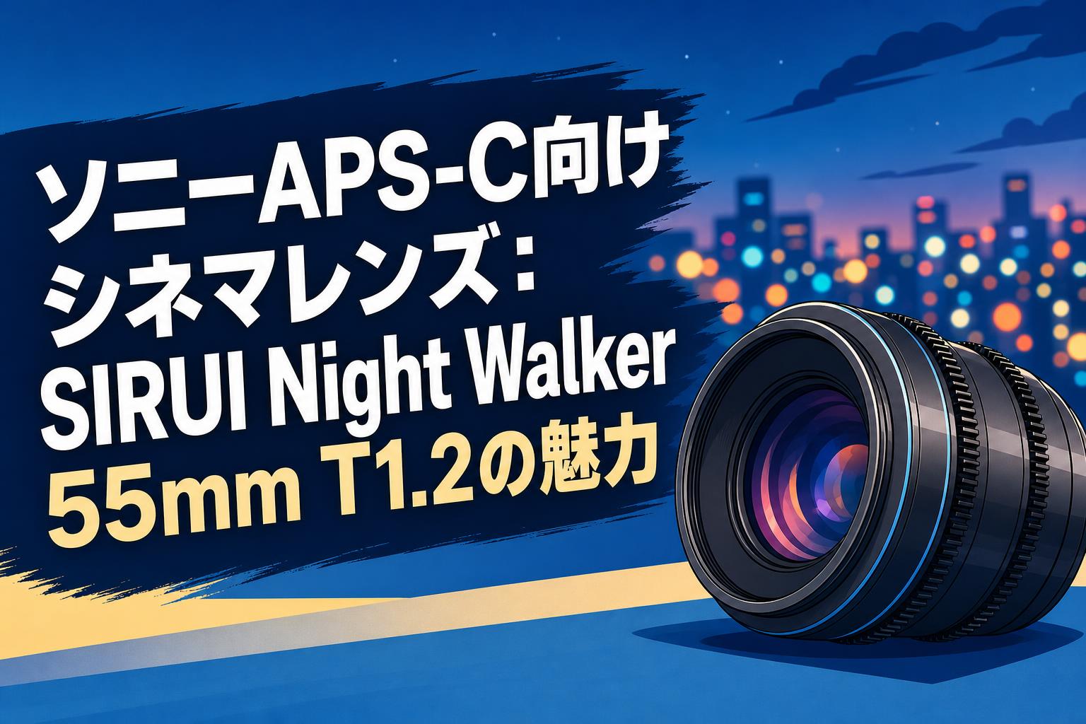 ソニーAPS-C向けシネマレンズ：SIRUI Night Walker 55mm T1.2の魅力